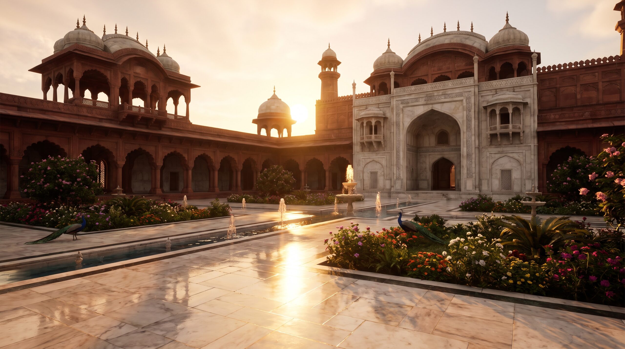 Royal Courtyard Wallpaper